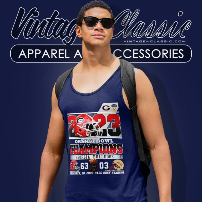 Georgia Bulldogs 63 03 Fsu Orange Bowl Champions Tank Top Racerback Georgia Bulldogs 63 03 Fsu Orange Bowl Champions Tank Top Racerback