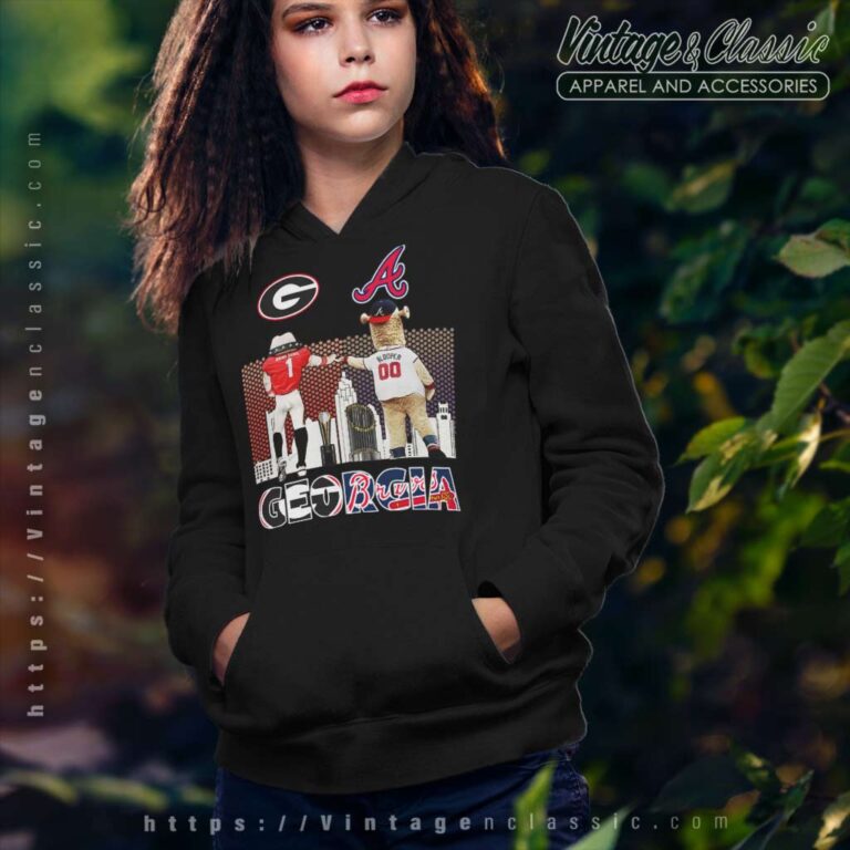 Georgia Bulldogs And Atlanta Braves Hoodie Georgia Bulldogs And Atlanta Braves Hoodie