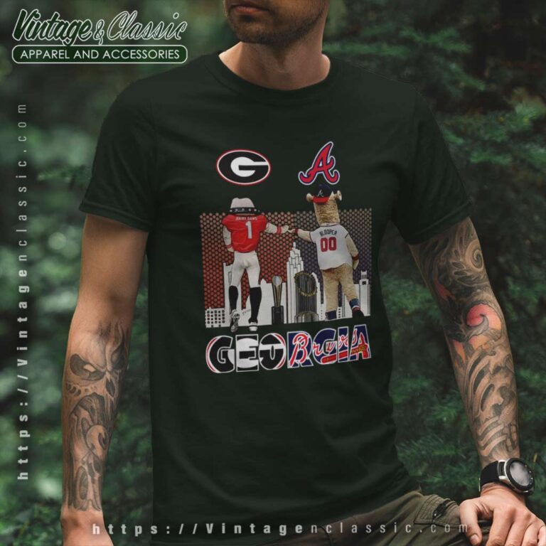 Georgia Bulldogs And Atlanta Braves T Shirt Georgia Bulldogs And Atlanta Braves T Shirt