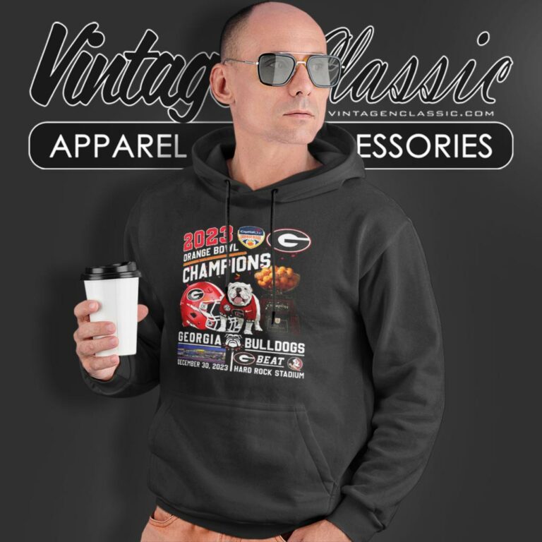 Georgia Bulldogs Beat Florida State Seminoles 2023 Orange Bowl Champions Hard Rock Stadium Hoodie Georgia Bulldogs Beat Florida State Seminoles 2023 Orange Bowl Champions Hard Rock Stadium Hoodie