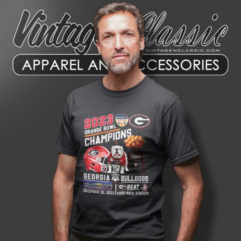 Georgia Bulldogs Beat Florida State Seminoles 2023 Orange Bowl Champions Hard Rock Stadium T Shirt Georgia Bulldogs Beat Florida State Seminoles 2023 Orange Bowl Champions Hard Rock Stadium T Shirt