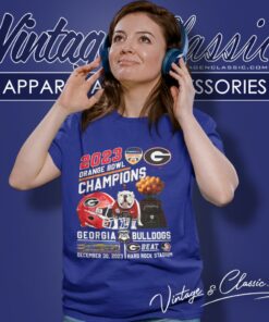 Georgia Bulldogs Beat Florida State Seminoles 2023 Orange Bowl Champions Hard Rock Stadium Women T Shirt