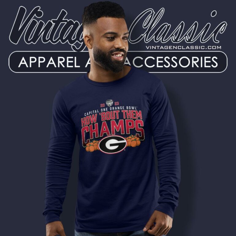 Georgia Bulldogs Capital One Orange Bowl Champions 2023 Long Sleeve Tee Georgia Bulldogs Capital One Orange Bowl Champions 2023 Long Sleeve Tee