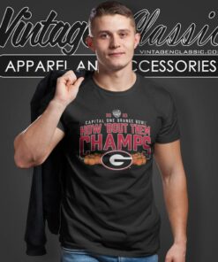 Georgia Bulldogs Capital One Orange Bowl Champions 2023 T Shirt
