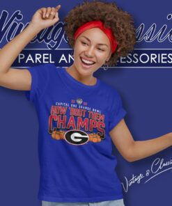 Georgia Bulldogs Capital One Orange Bowl Champions 2023 Women T Shirt