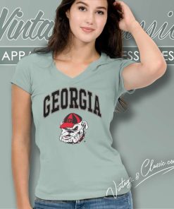 Georgia Bulldogs Football V Neck TShirt