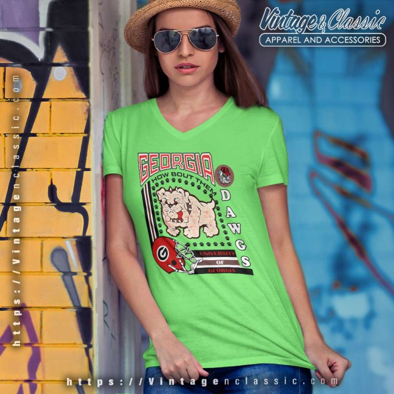 Georgia Bulldogs University Shirt How Bout Them Dawgs V Neck TShirt Georgia Bulldogs University Shirt How Bout Them Dawgs V Neck TShirt