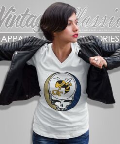 Georgia Institute Of Technology Grateful Dead Steal Your Face V Neck TShirt