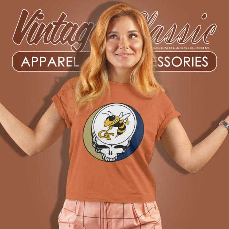 Georgia Institute Of Technology Grateful Dead Steal Your Face Women T Shirt Georgia Institute Of Technology Grateful Dead Steal Your Face Women T Shirt