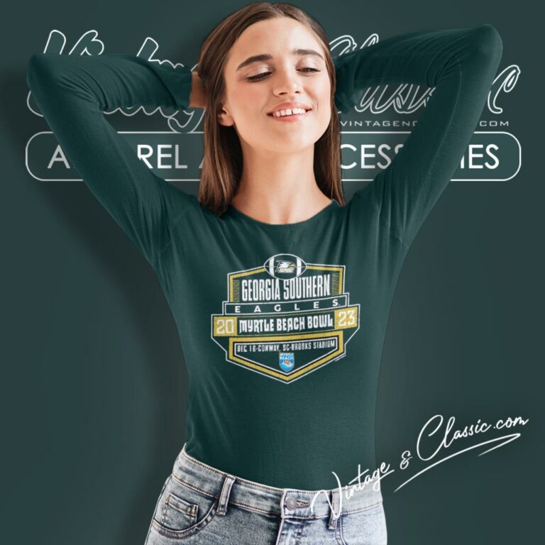 Georgia Southern Eagles Myrtle Beach Bowl 2023 Long Sleeve Tee Georgia Southern Eagles Myrtle Beach Bowl 2023 Long Sleeve Tee