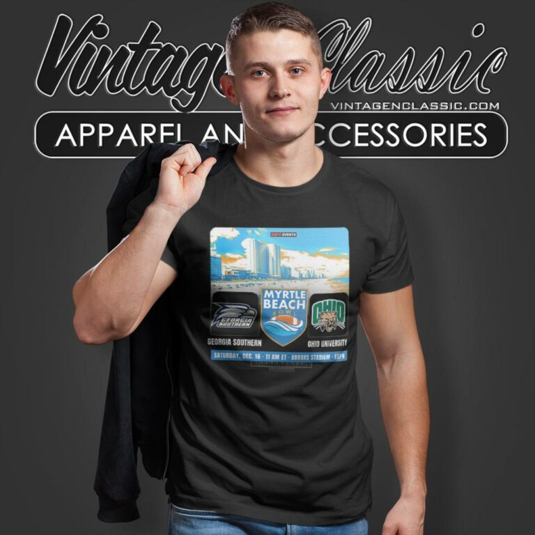 Georgia Southern Football Vs Ohio Bobcats Football At Brooks Stadium T Shirt Georgia Southern Football Vs Ohio Bobcats Football At Brooks Stadium T Shirt