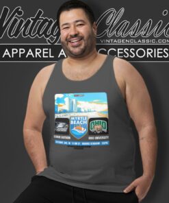 Georgia Southern Football Vs Ohio Bobcats Football At Brooks Stadium Tank Top Racerback