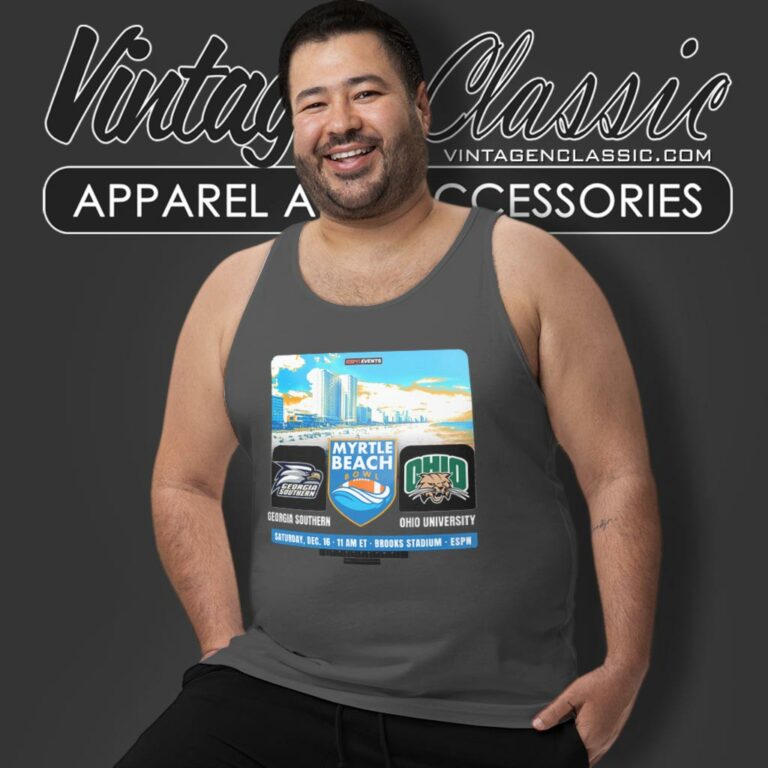 Georgia Southern Football Vs Ohio Bobcats Football At Brooks Stadium Tank Top Racerback Georgia Southern Football Vs Ohio Bobcats Football At Brooks Stadium Tank Top Racerback