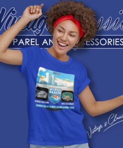 Georgia Southern Football Vs Ohio Bobcats Football At Brooks Stadium Women T Shirt