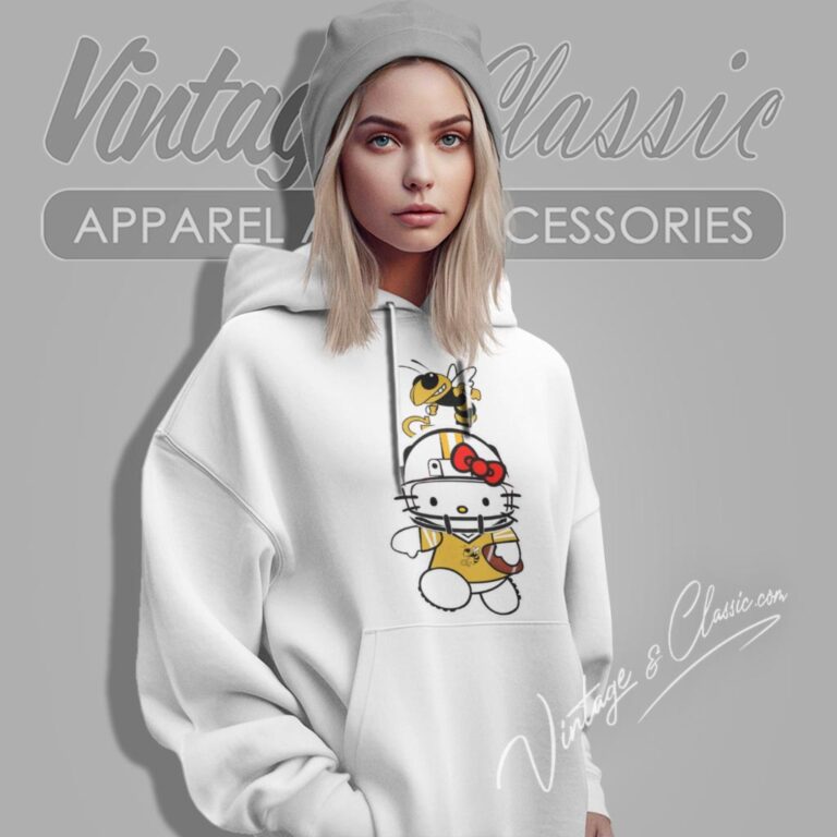 Georgia Tech Yellow Jackets Hello Kitty Hoodie Georgia Tech Yellow Jackets Hello Kitty Hoodie
