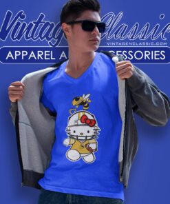 Georgia Tech Yellow Jackets Hello Kitty V Neck TShirt