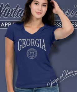 Georgia University V Neck TShirt