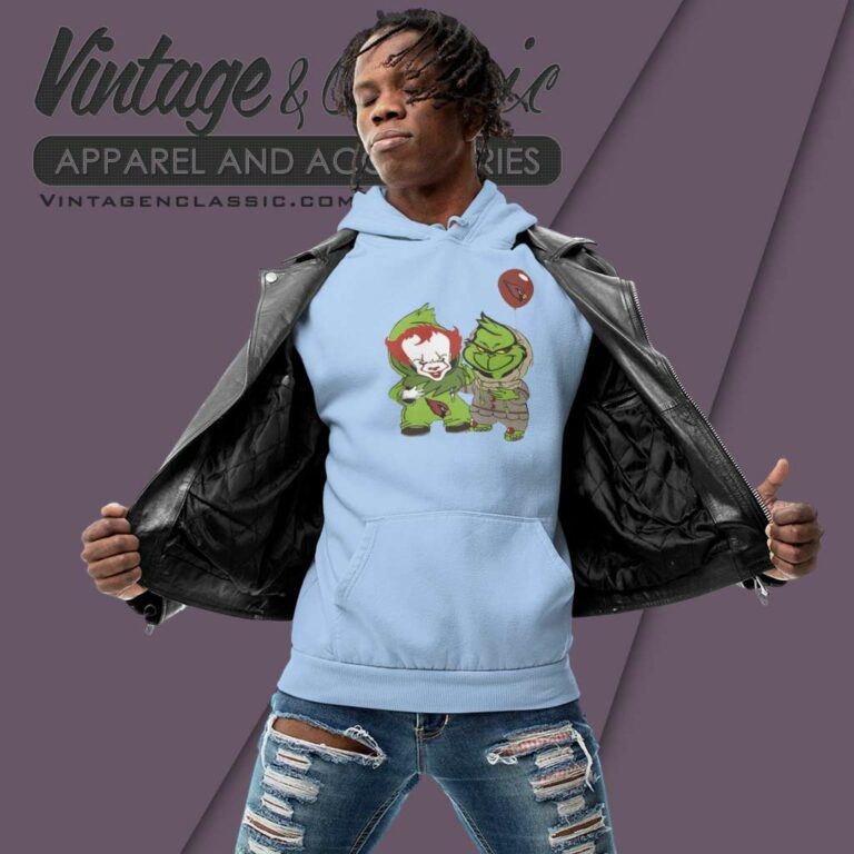 Georgie And Grinch Arizona Cardinals Hoodie Georgie And Grinch Arizona Cardinals Hoodie