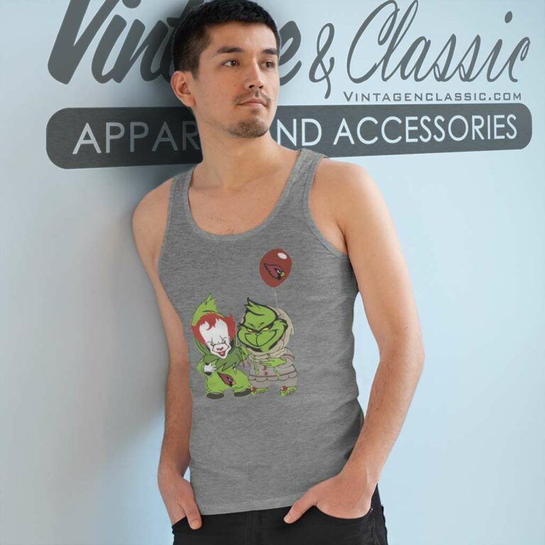 Georgie And Grinch Arizona Cardinals Tank Top Racerback Georgie And Grinch Arizona Cardinals Tank Top Racerback