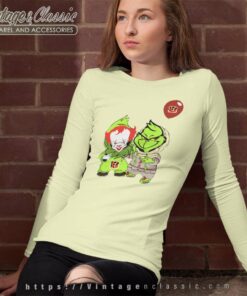 Georgie And Grinch Cincinnati Bengals Long Sleeve Tee