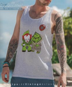 Georgie And Grinch Las Vegas Raiders Tank Top Racerback