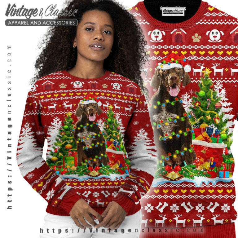 German Shorthaired Dog Ugly Sweater Women Ugly Sweater German Shorthaired Dog Ugly Sweater Women Ugly Sweater