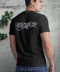 Get A Grip Logo Aerrosmith T shirt Men Backside