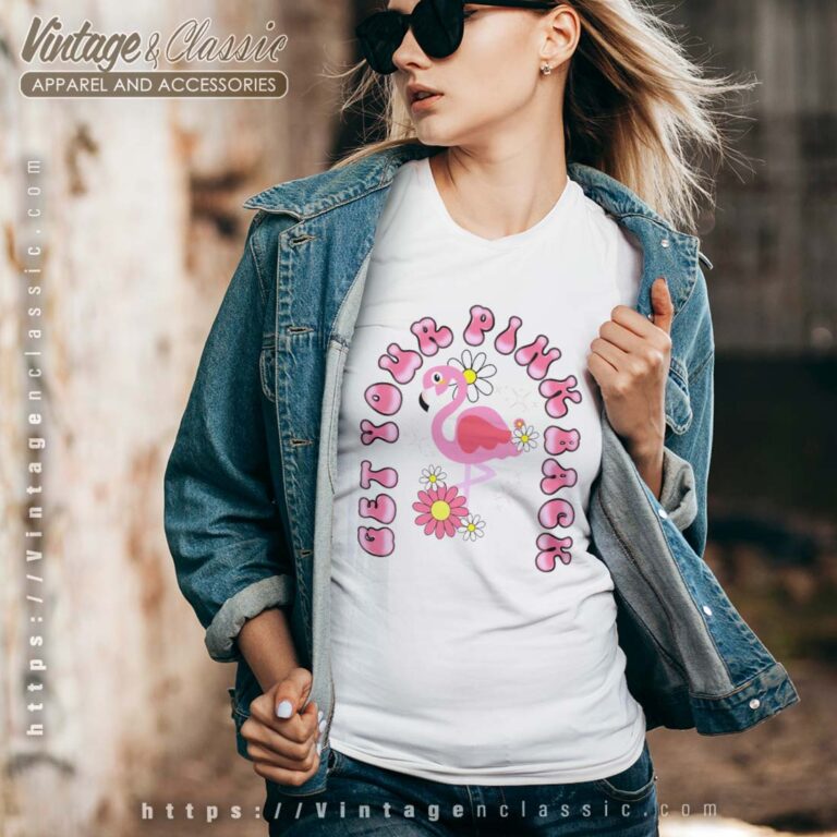 Get Your Pink Back Flamingo Vneck Get Your Pink Back Flamingo Vneck