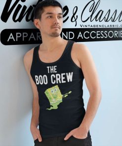 Ghost Boo Crew Halloween Spongebob Tank Top Racerback