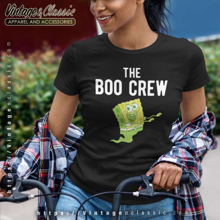 Ghost Boo Crew Halloween Spongebob Women TShirt Ghost Boo Crew Halloween Spongebob Women TShirt