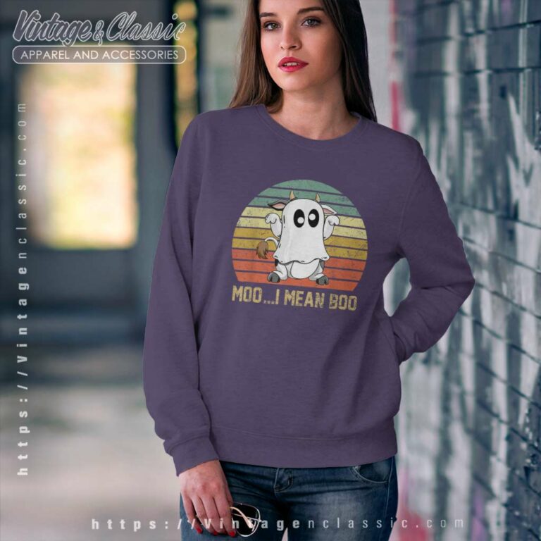 Ghost Cow Moo I Mean Boo Halloween 2023 Sweatshirt Ghost Cow Moo I Mean Boo Halloween 2023 Sweatshirt
