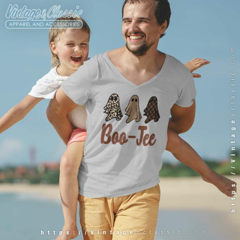 Ghost Fall Halloween Boujee Boo Jee Funny V Neck TShirt Ghost Fall Halloween Boujee Boo Jee Funny V Neck TShirt