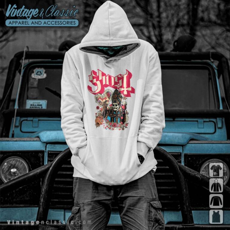 Ghost Logo Hearts Papa Valentines Day Hoodie Ghost Logo Hearts Papa Valentines Day Hoodie