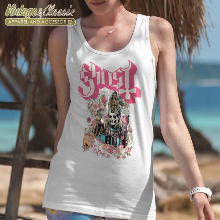 Ghost Logo Hearts Papa Valentines Day Tanktop Ghost Logo Hearts Papa Valentines Day Tanktop