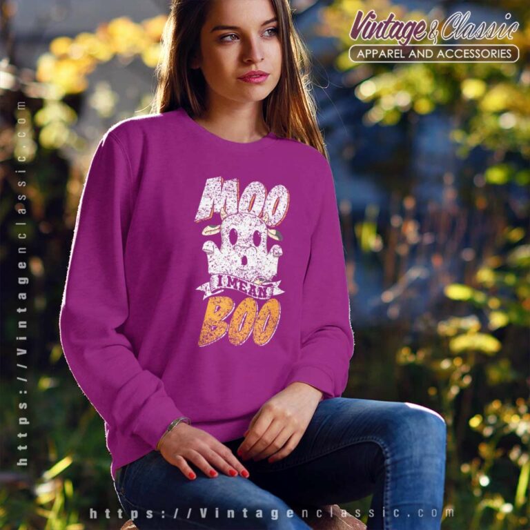 Ghost Moo I Mean Boo Ghost Cows Cow Halloween Sweatshirt Ghost Moo I Mean Boo Ghost Cows Cow Halloween Sweatshirt