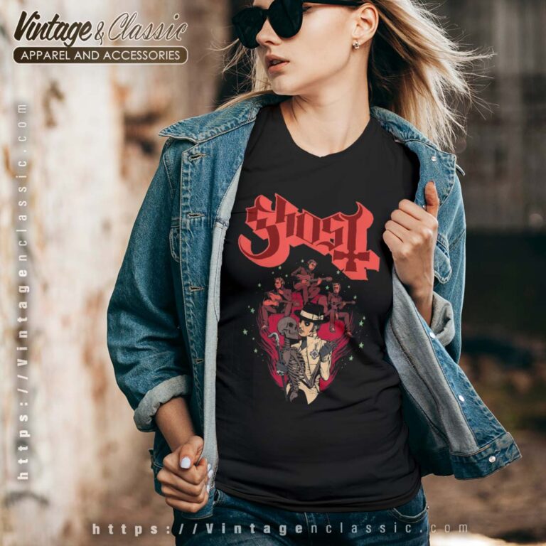 Ghost Skeleton Bandstand Vneck Ghost Skeleton Bandstand Vneck
