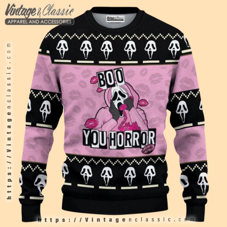 Ghostface Boo You Whore Halloween Ugly Christmas Sweater Ugly Christmas Sweater Ghostface Boo You Whore Halloween Ugly Christmas Sweater Ugly Christmas Sweater