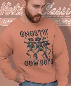 Ghostin Cowboys Halloween Skeleton Sweatshirt