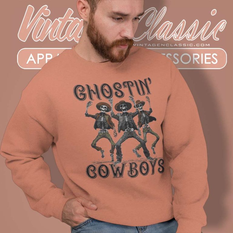 Ghostin Cowboys Halloween Skeleton Sweatshirt Ghostin Cowboys Halloween Skeleton Sweatshirt