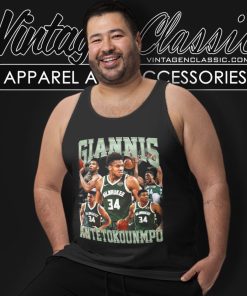 Giannis Antetokounmpo 90s Style Graphic Tank Top Racerback