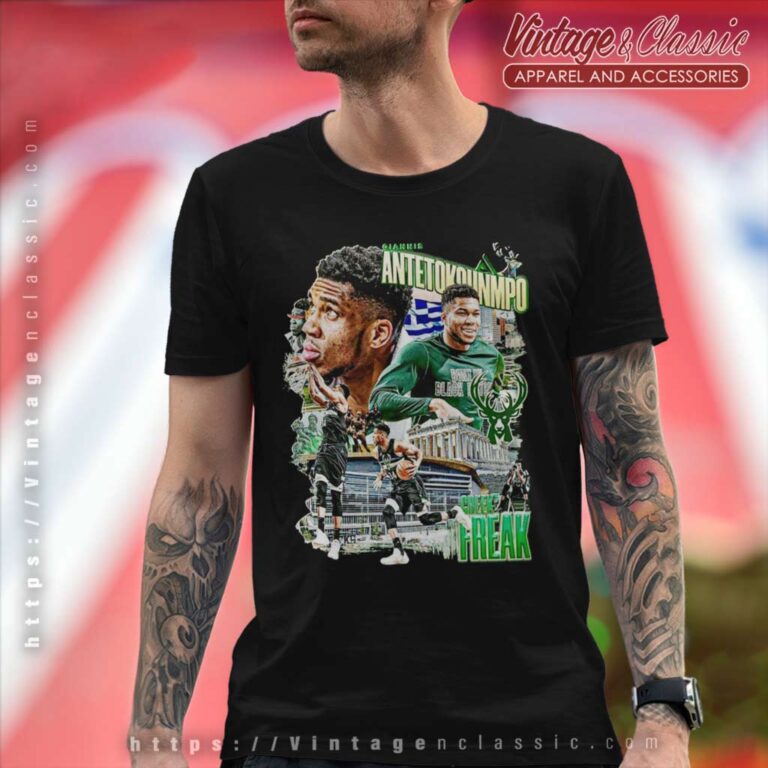 Giannis Antetokounmpo Green Freak Milwaukee Bucks T Shirt Giannis Antetokounmpo Green Freak Milwaukee Bucks T Shirt