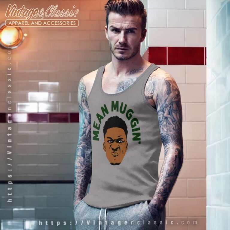 Giannis Antetokounmpo Mean Muggin Milwaukee Bucks Tank Top Racerback Giannis Antetokounmpo Mean Muggin Milwaukee Bucks Tank Top Racerback