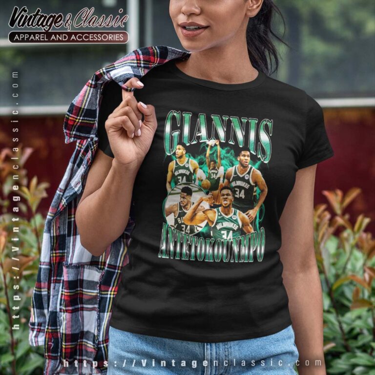 Giannis Antetokounmpo Milwaukee Bucks NBA Basketball Shirt Giannis Antetokounmpo Milwaukee Bucks NBA Basketball Shirt