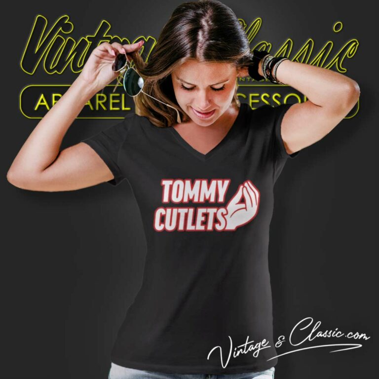 Giants Tommy Cutlets Devito V Neck TShirt Giants Tommy Cutlets Devito V Neck TShirt