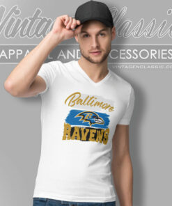 Gift For Baltimore Ravens Team Fans Nfl Football V Neck TShirt