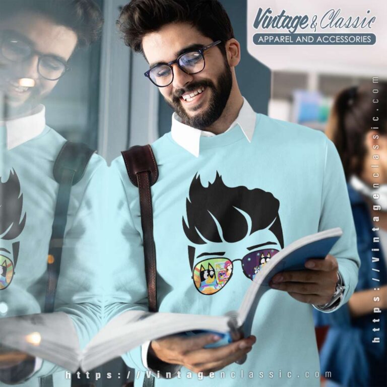 Gift For Bluey Fathers Day Sweetshirt Gift For Bluey Fathers Day Sweetshirt