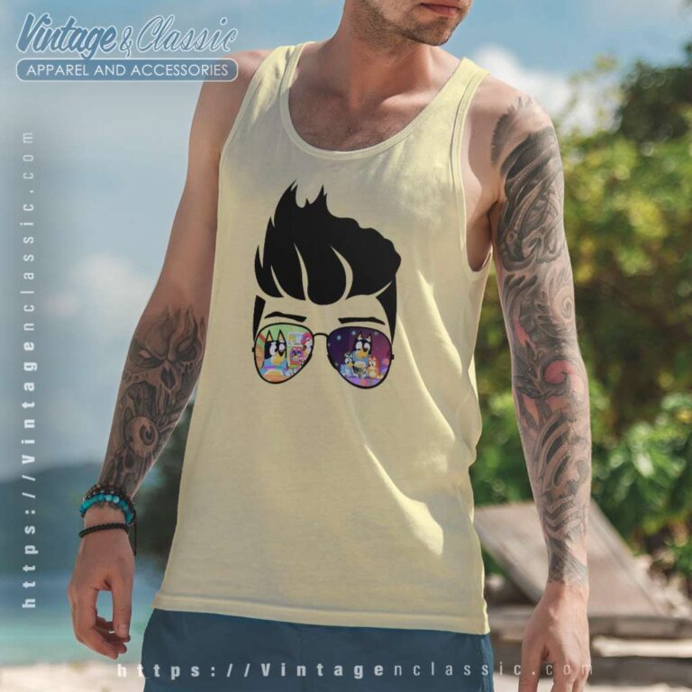 Gift For Bluey Fathers Day TANKTOP Gift For Bluey Fathers Day TANKTOP