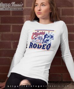 Gift For Coors Rodeo Cowboy Western Long Sleeve Tee