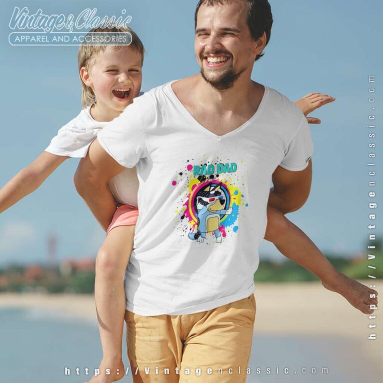 Gift For Dad Dancing Rad Dad Fathers Day Vneck Gift For Dad Dancing Rad Dad Fathers Day Vneck