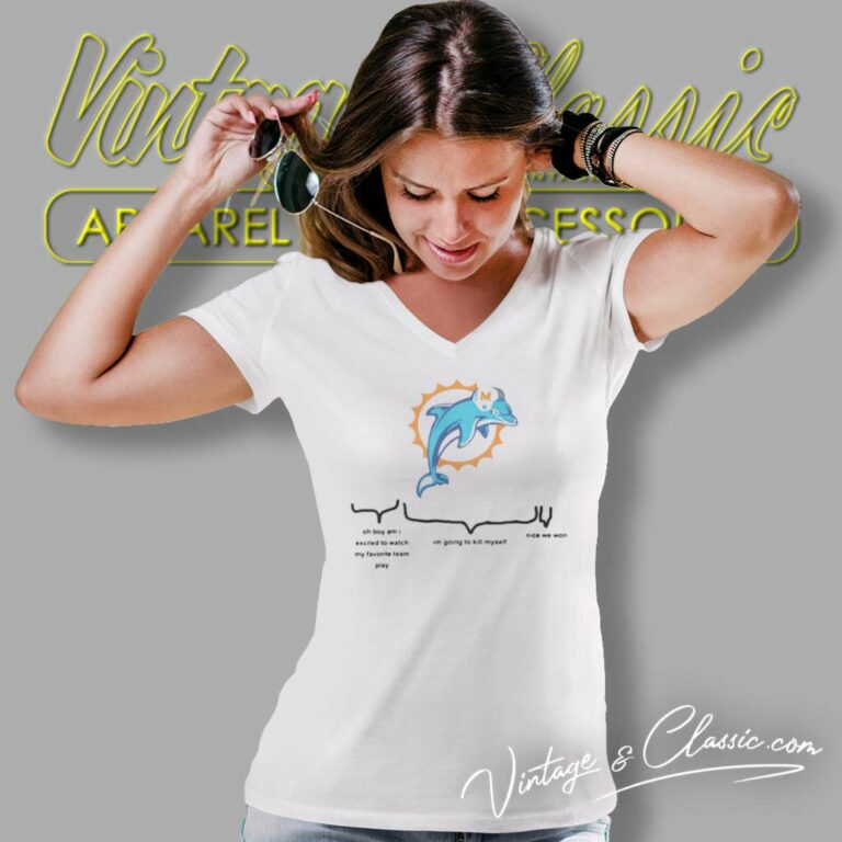 Gift For Miami Dolphins Fans Shirt 2023 Nfl Playoffs V Neck TShirt Gift For Miami Dolphins Fans Shirt 2023 Nfl Playoffs V Neck TShirt